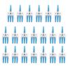 20Pcs SPL Wire Connector 1 In 3 Out Press Type Splitter TType Conductor Terminal Block(Blue )