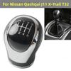 6 Speed Manual Gear Shift Knob Lever Stick Pen Head Ball for Nissan Qashqai J11 X-Trail T32 2016-2017  Car Styling Accessories