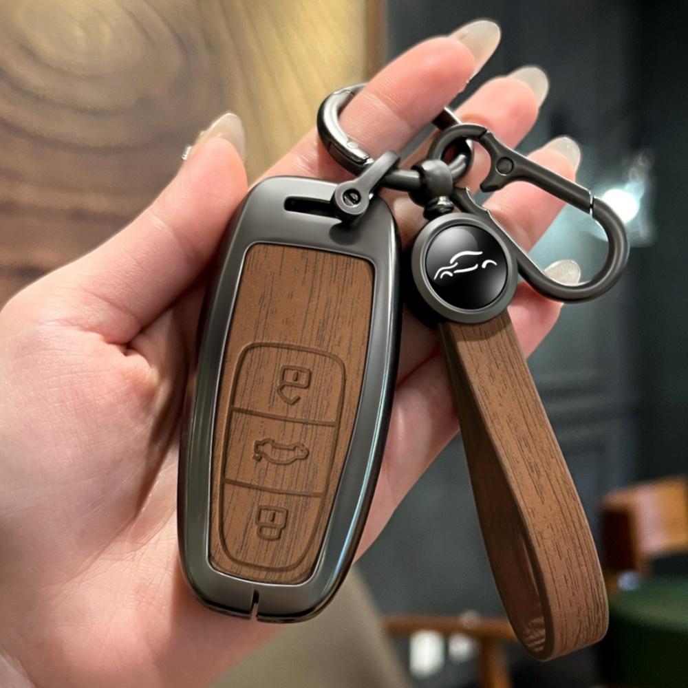 Металлический чехол для автомобильного дистанционного ключа, чехол-брелок для A3 A4 B9 A6 A7 4K A8 E-tron Q5 Q8 C8 D5 SQ8, защитная сумка для ключей, аксессуары