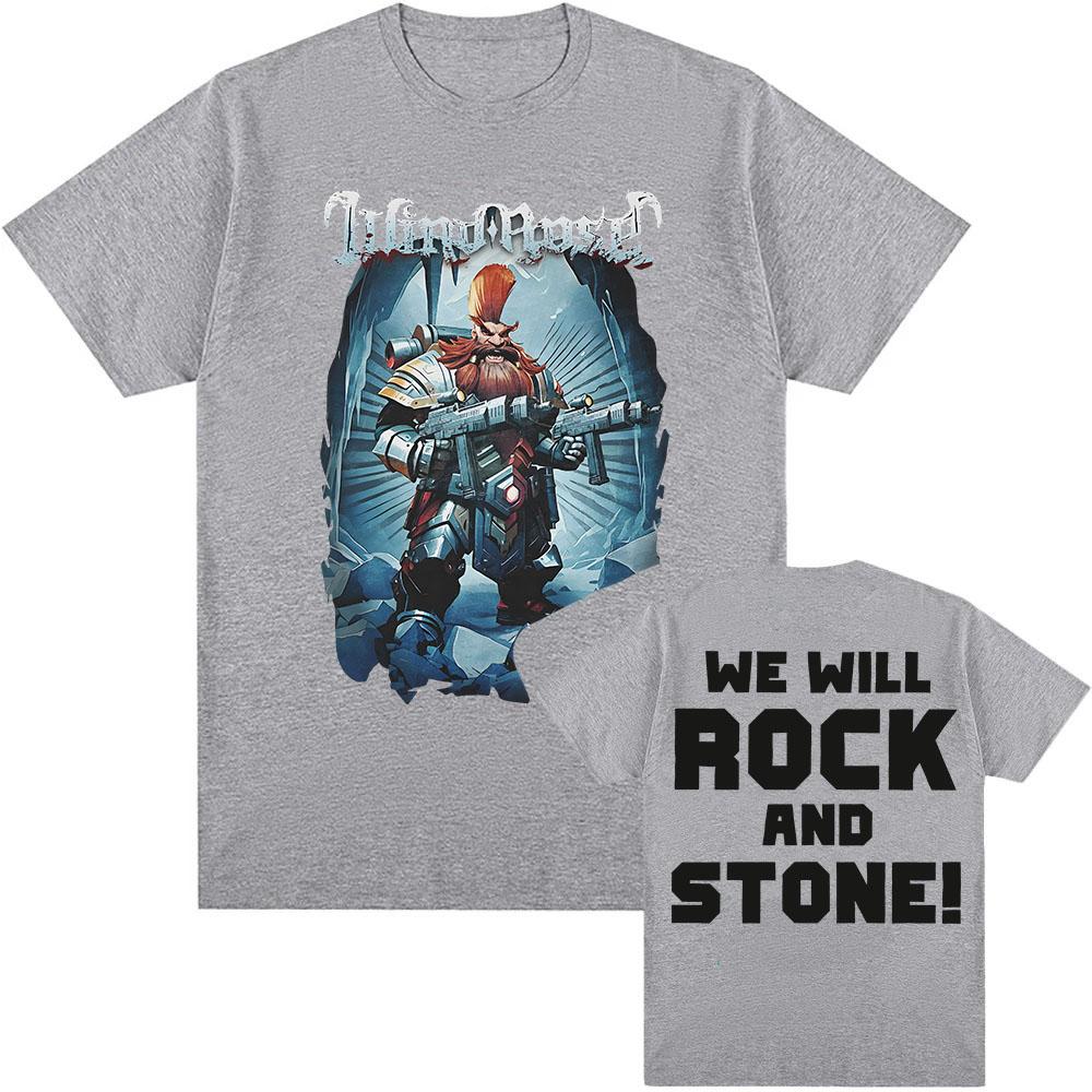 Wind Rose Band We Rock and Stone T Shirt Cotton Yk Unisexs Clothing Womens TShirt Tour Game Summer New Tee Fans Gifts
