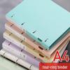 New A4 4-Hole Ring Binder for Office Documents and Test Paper Storage with Quick Release D-Type Punch Clip