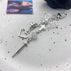 Sweet Heart Cross Bead Phone Charm Straps Car Keys Hanging Pendants Fashion Bag Decoration Lanyard Purse Accessories