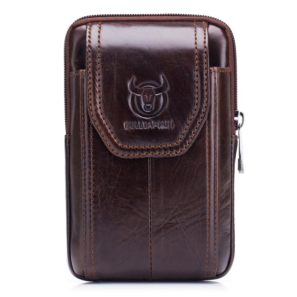 Мужская кожаная поясная сумка, поясная сумка, поясная сумка, чехол для телефона с петлей для ремня