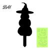 Reusable Garden Art Halloween Ghost Stake, Spooky Glow-in-The-Dark Yard Sign, Pumpkin Villa Lawn Accents Scarecrow Acrylic Decoration for Pathway