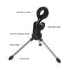 Foldable Desktop Microphone Tripod Stand 5/8 Inch Threaded Mount Portable Microphone Desktop