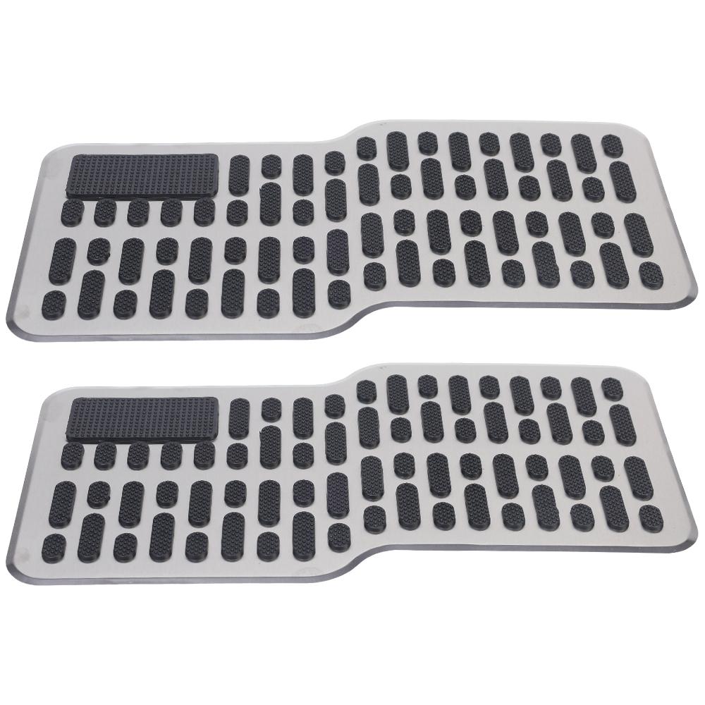 Износостойкая педаль из нержавеющей стали для автомобиля, противоскользящая металлическая тормозная накладка, утолщенная педаль, основной металлический ремонтный защитный коврик для ног