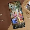 Чехол для телефона Oppo A18 A38 A58 A78 A98 A40 A60 A80 A74 A94 A54 A16 A76 A96 A15 A57S A17 A77 с изображением Господа Кришны и Радхи