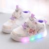 Lights Shoes Kid Sneakers Luminous Baby Toddler Shoes Cartoon Girls Sports Board Shoes Walking Trainers for Age 1-6 Children