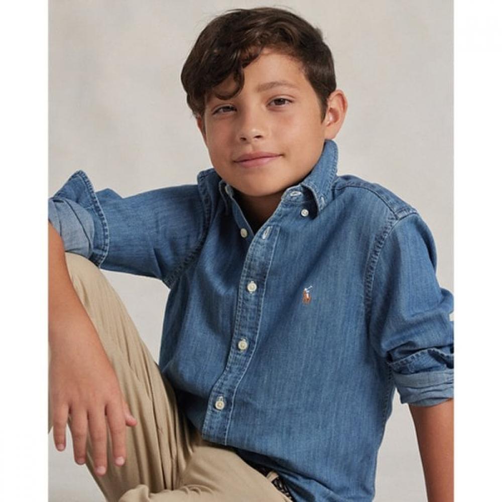 Polo Kids Boys 8 18 Cotton Chambray Shirts Cwpowovy6820001400