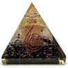 7.62 Cm Orgone Pyramid E-emission Protection Selenite Black Tourmaline Crystal Orgonite Pyramid for Meditation Yoga Chakra Healing Spiritual Healing