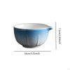 Ceramic Green Tea Bowl 500ml 14x12.6x7.2cm Lightweight for Friends Lovers Multifunctional