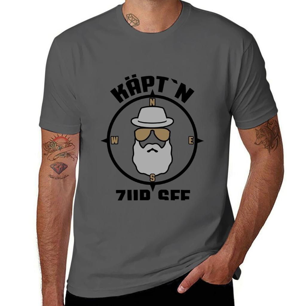 Sea Captain Harald Krull Funny Seafarer TShirt Soft Touch Basic Cotton TShirt