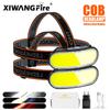 XIWANGFIRE KX-310 COB+LED налобный фонарь USB перезаряжаемый прожектор налобный фонарь водонепроницаемый для кемпинга походов рыбалки охоты приключений