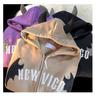 Women's Print Plush Warm Coat Fleece Sweater Casual Coat Pocket Sweater Winter Coat