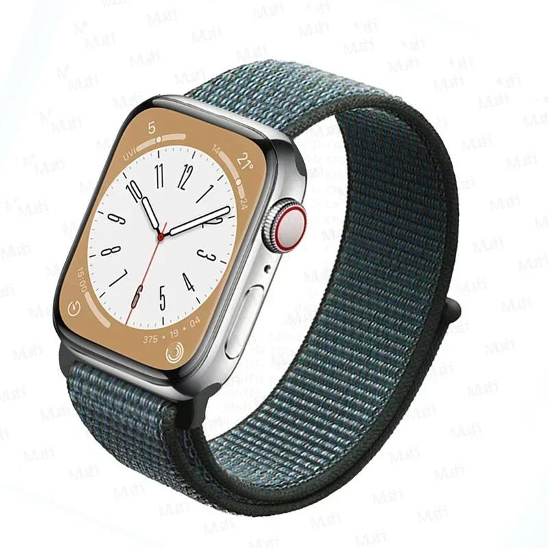 Нейлоновый ремешок-петля для ремешков Apple Watch 46 мм 44 мм 40 мм 45 мм 41 мм 42 мм Спортивный браслет iwatch Ultra 2 49 мм Серии 10 9 8 se 7 6 5 4 Ремешок