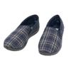 Zedzzz Mens Harley Check Felt Gusset Slippers