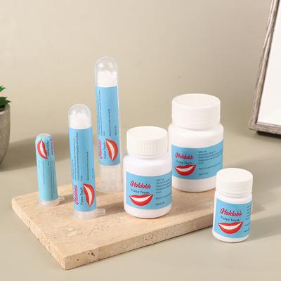 Временный ремонт зубов, щели между зубами, вставные зубы, твердый клей, клей для протезов, инструмент