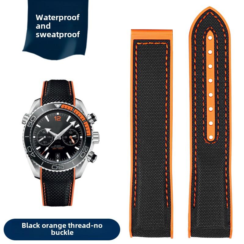 Для Omega Seamaster 300 Observatory Ocean Universe 600 Нейлон Резина Силикон Мужской Ремешок для часов 20мм 21мм 22мм Ремешок Браслет для часов