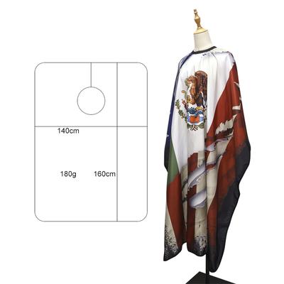 Гордый мексиканский американский флаг Парикмахерский фартук Водонепроницаемый парикмахерская стрижка окрашивание накидка Ткань Салон Инструменты для парикмахера