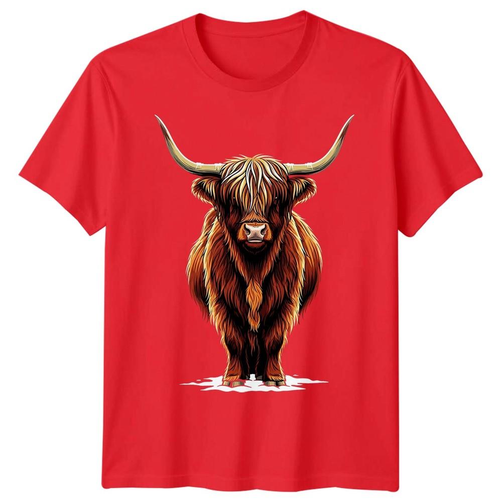 Highland Cow Animals Unisexs Tshirt Unisexs Tee Graphic Unisex Tee