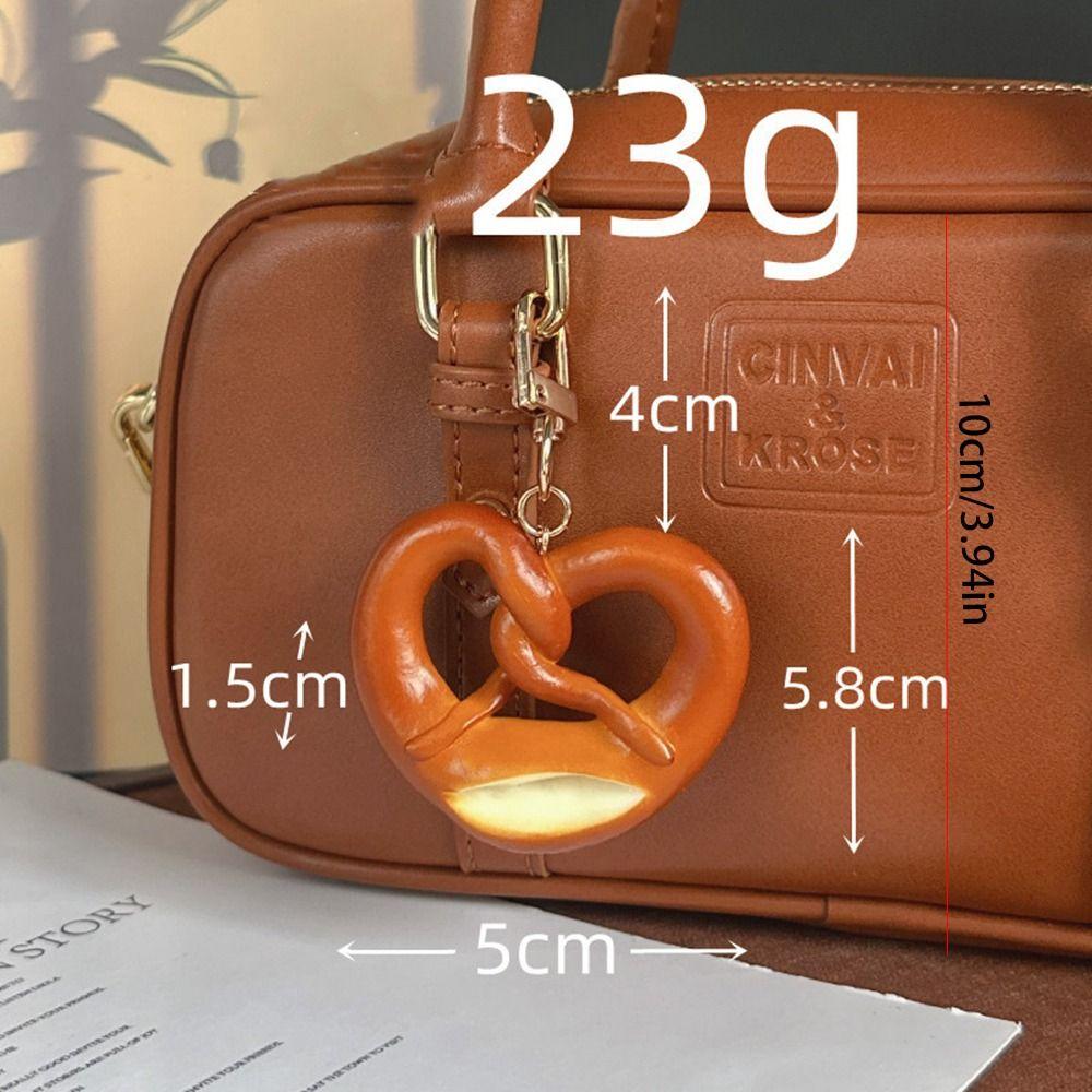 Bagel Simulated Food Key Chain Keyring Croissant Bag Accessory  Backpack Decor