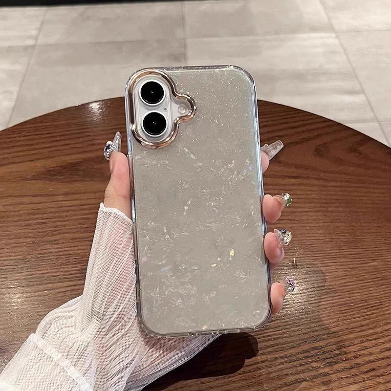 Fairy Dream Glitter Shell Pattern Applicable To IPhone16ProMax Apple 15 Mobile Phone Case Advanced Sensor Protection Case