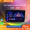 4G Android 13 Радио для Toyota Corolla E110 VIII 1995-2002 Правый руль Автомобильный стерео Мультимедийный проигрыватель Carplay Auto GPS навигация