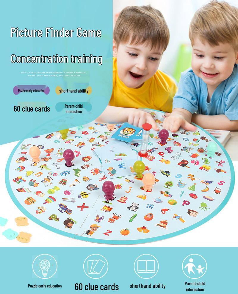 Детская игра на поиск картинок и тренировку памяти для возраста 3-6 лет: Улучшает концентрацию и логические навыки