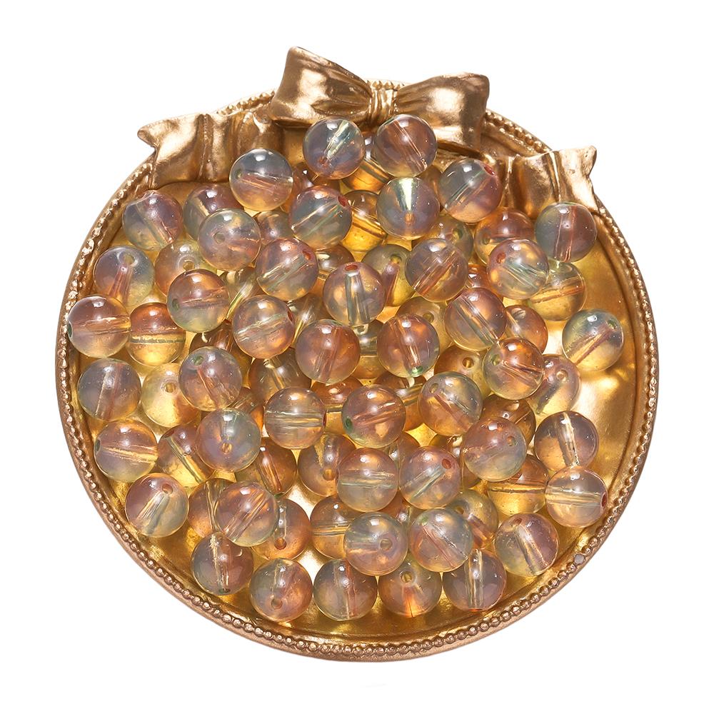 20/50 шт. 10 мм Прозрачные Желейные Двухцветные Стеклянные Бусины-Разделители Свободные Бусины для DIY Браслетов, Ожерелий, Изготовления Ювелирных Изделий, Аксессуары