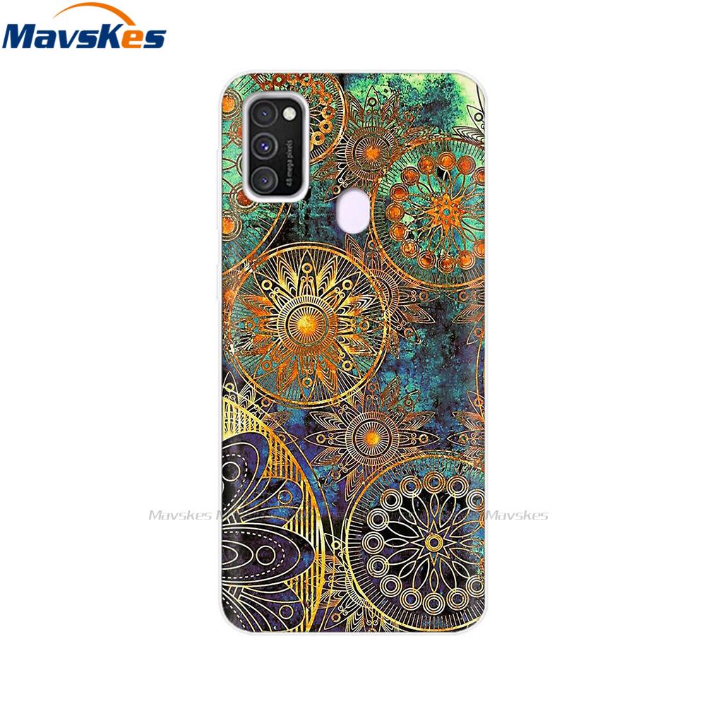 Чехол для Samsung Galaxy M21 Задняя крышка Мягкий силиконовый TPU Чехол для телефона Для Samsung Galaxy M20 M21 M30 M30s M31 Чехол Защитный бампер