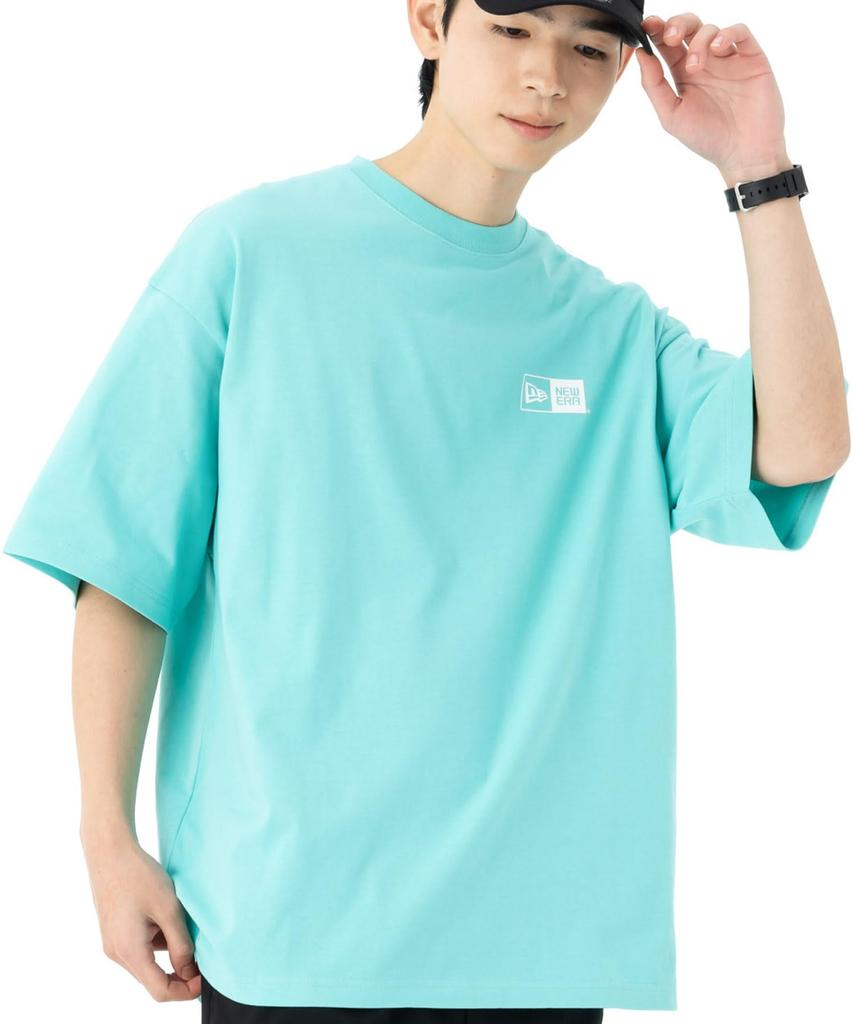 NEW ERA Oversized Blue Tint White Box Logo T-Shirt