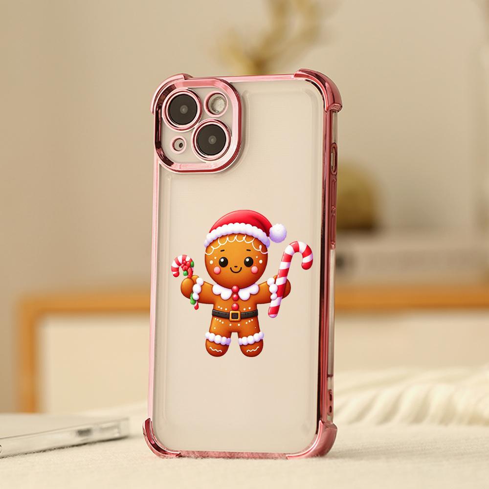 Чехлы для телефонов Ae104 Christmas tree Merry Christmas с гальваническим покрытием из ТПУ для A20s A54 A12 A14 S22 S23 S24 Ultra A55 A15 S21 FE с четырьмя углами защиты