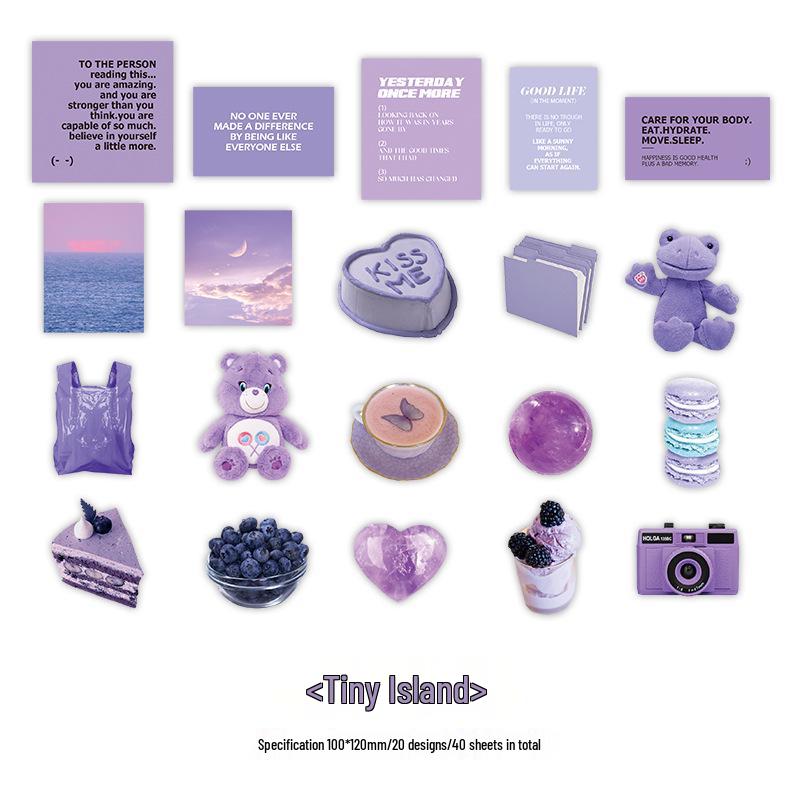 Zaomo Leisure Dream Journal & Suitcase Sticker Pack - Simple Ins Style DIY Material