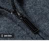 Мужской кардиган из 100% чистой шерсти, утолщенный вязаный, на молнии, для осени и зимы, 600 г