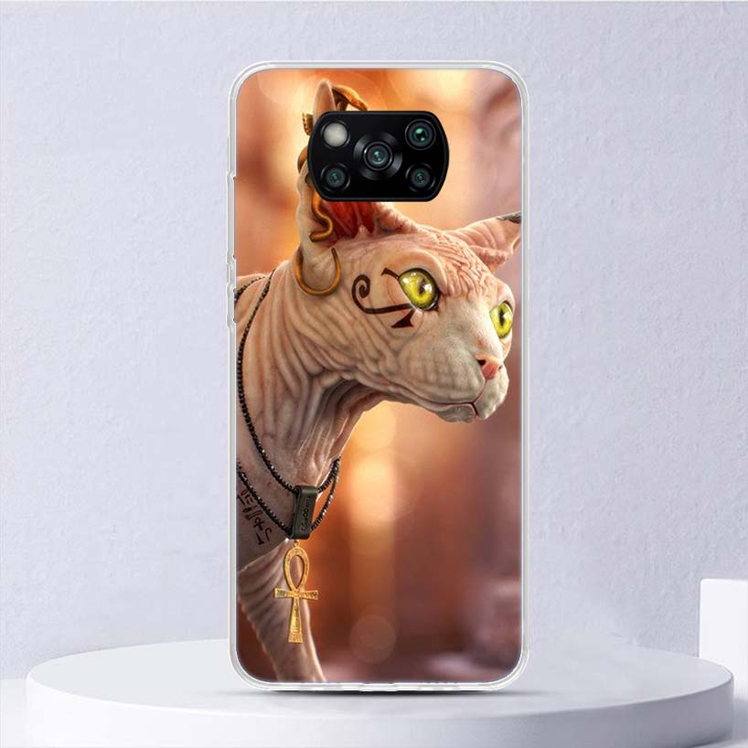 Lavaza Sphynx Sphinx Cat Soft Case For Xiaomi Poco X7 X6 X5 X4 X3 Nfc F6 F5 Pro Phone Cover F4 Gt F3 F2 F1 M5S M4 M3 M5 Funda Co