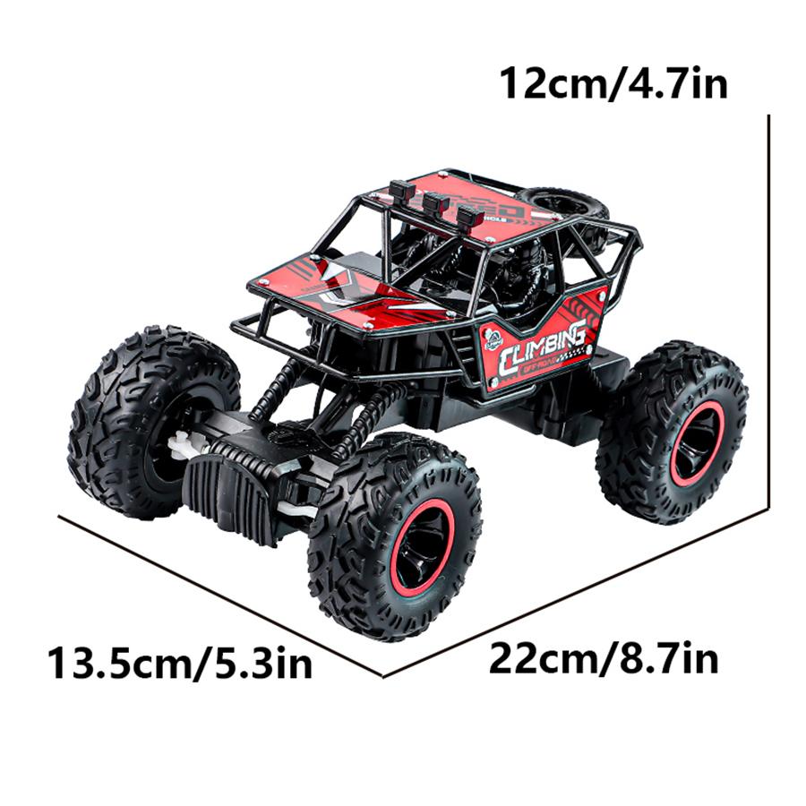 AAXV1 2.4G remote-controlled alloy off-road vehicle with long-distance lighting, rechargeable children's racing toy car, birthday gift