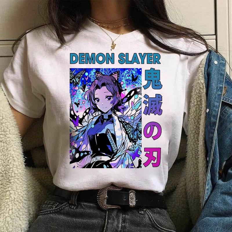 Nezuko Demon Slayer Anime T Shirt Comics Japanese Graphic Printed Cartoon Streetwear Top Oversized Tee Female/Man T-Shirt