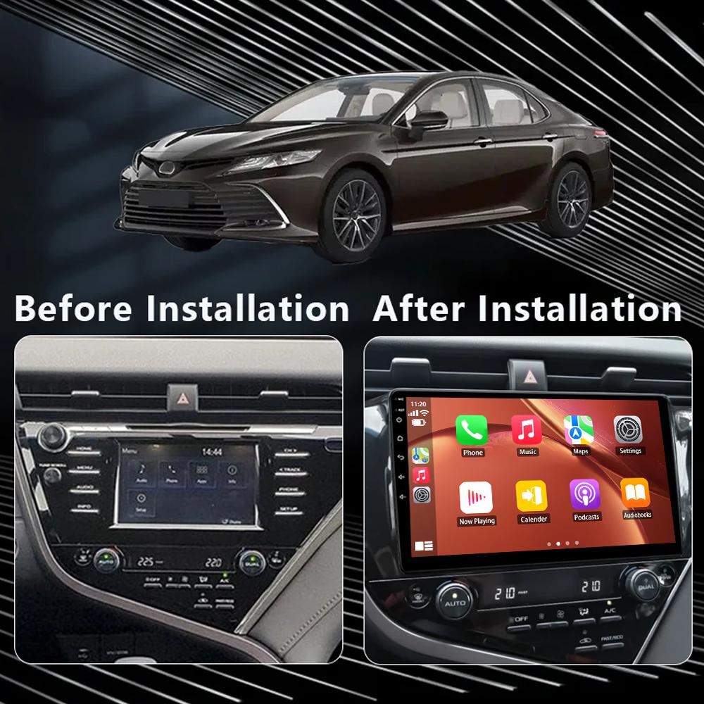Android Car Radio для Toyota Camry 8 XV 70 2017 2018-2020 Мультимедиа Bluetooth Плеер Навигация GPS 4G Carplay стерео