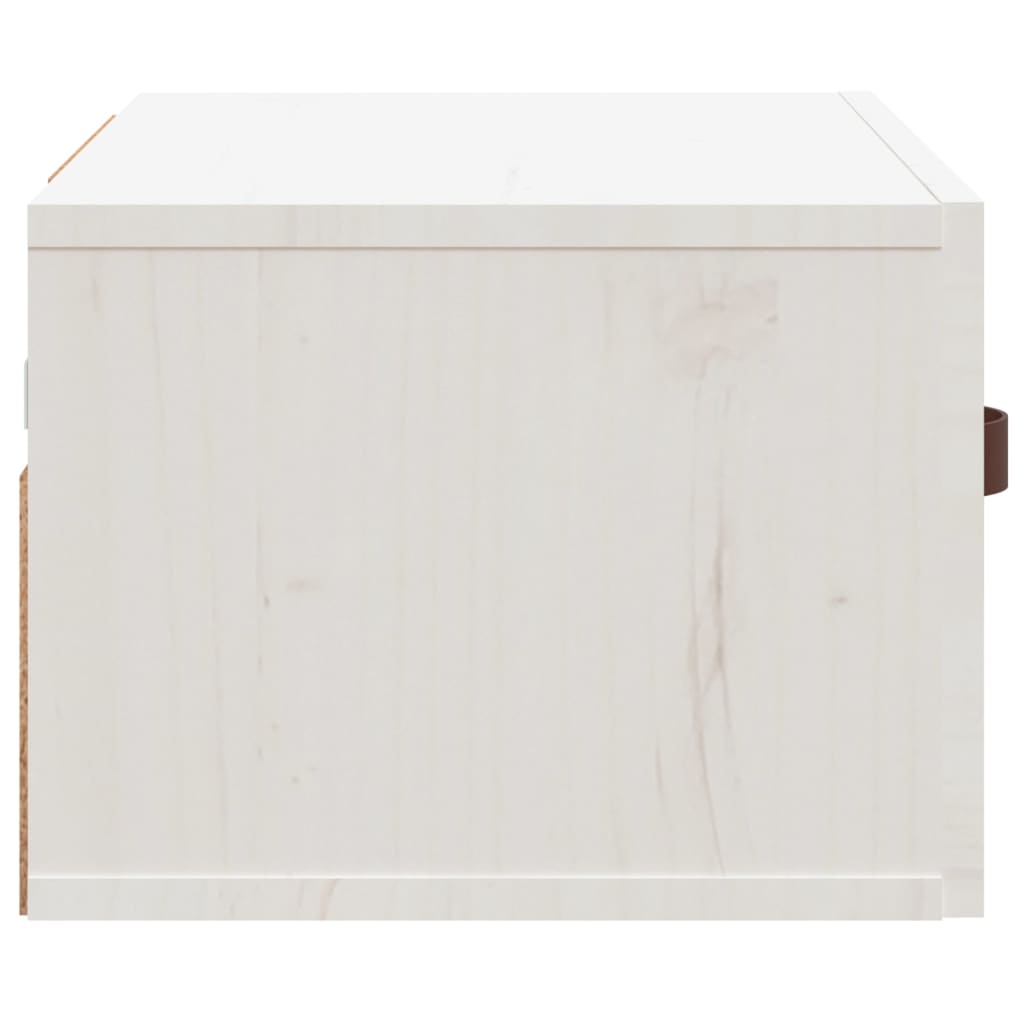Wall Mounted Nightstand White 40 x 29.5 x 22 cm