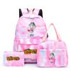 3Pcs/set Dragon Ball Colorful Backpack with Lunch Bag for Women Student Teenagers Rucksack Casual School Bags Sets
