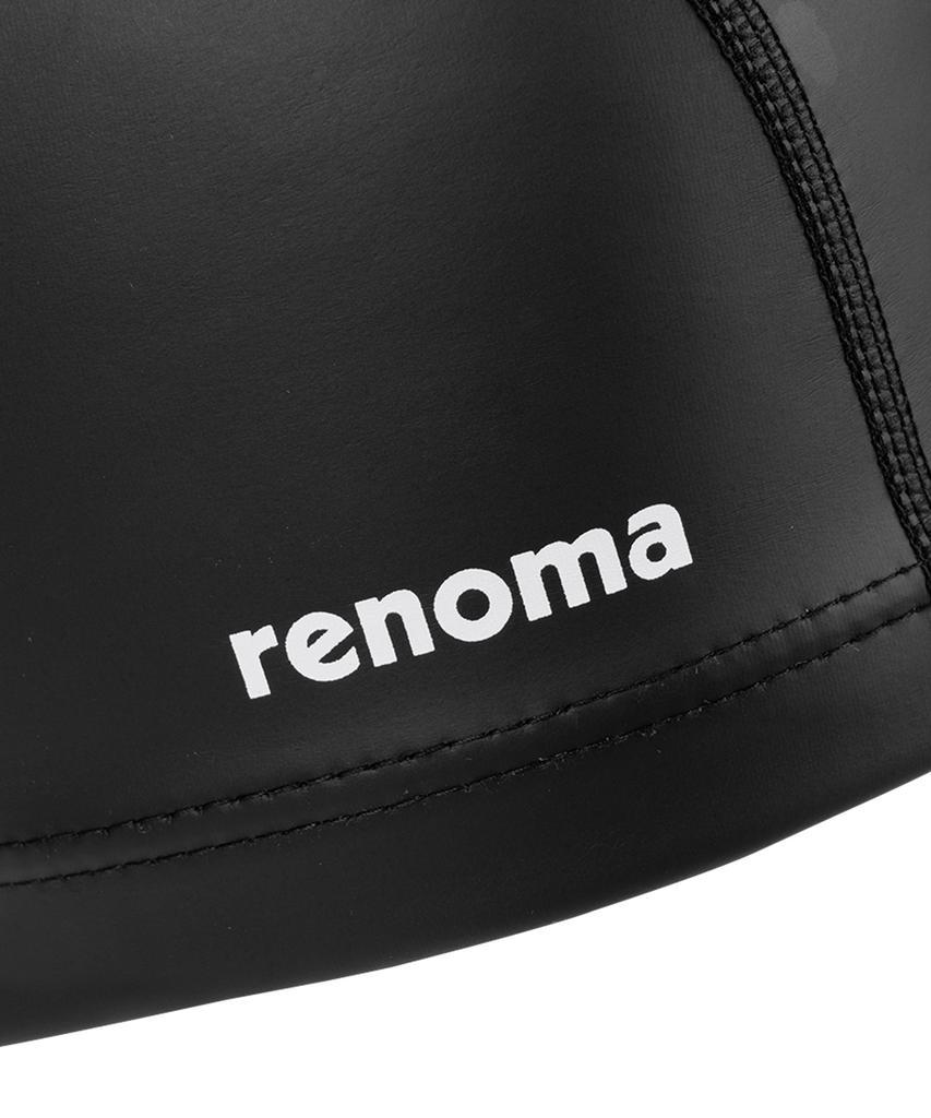 Lenomasuyeongbog Взрослая простая шапочка для плавания с логотипом из ПУ Черная Ro-Rc2F001-Bk