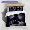 3pcs Wednesday1 Design Cover Set - HD Printed Bedding with 1 Cover and 2 Pillowcases - Perfect for Home and Dorm Decor