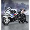 1/12 Модель гоночного мотоцикла BWM S1000RR Версия M Литая металлическая модель кроссового мотоцикла Звук Свет Детская игрушка Подарок