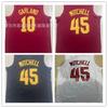 Cleveland Cavaliers NBA Basketball Jersey Donovan Mitchell 45 Darius Garland 10 Fan Apparel Cotton Breathable Sport Wear