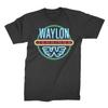 Waylon Jennings Neon Mens T Shirt Country Rock Music Classic Band Tee New Black
