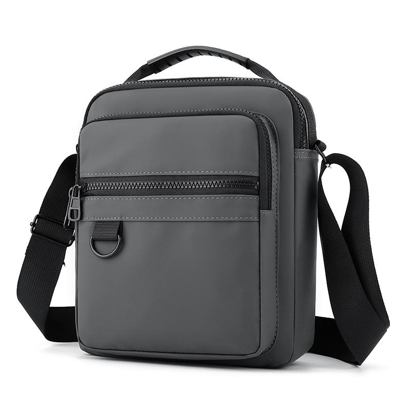 Messenger Sling Bags for Men Casual Oxford Small Zipper Crossbody Pouch Simple Mini Crossbody Phone Bag Male Side Shoulder Bag