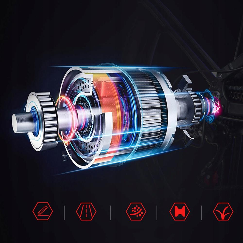 SAMEBIKE Электрический горный велосипед, 500 Вт бесщеточный двигатель с Shimano 21 скорость, Складной электровелосипед,