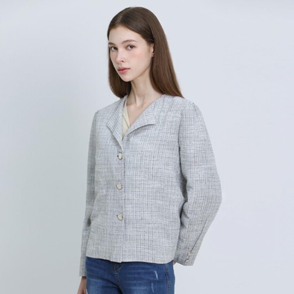 Ozoc Puff Tweed Jacket