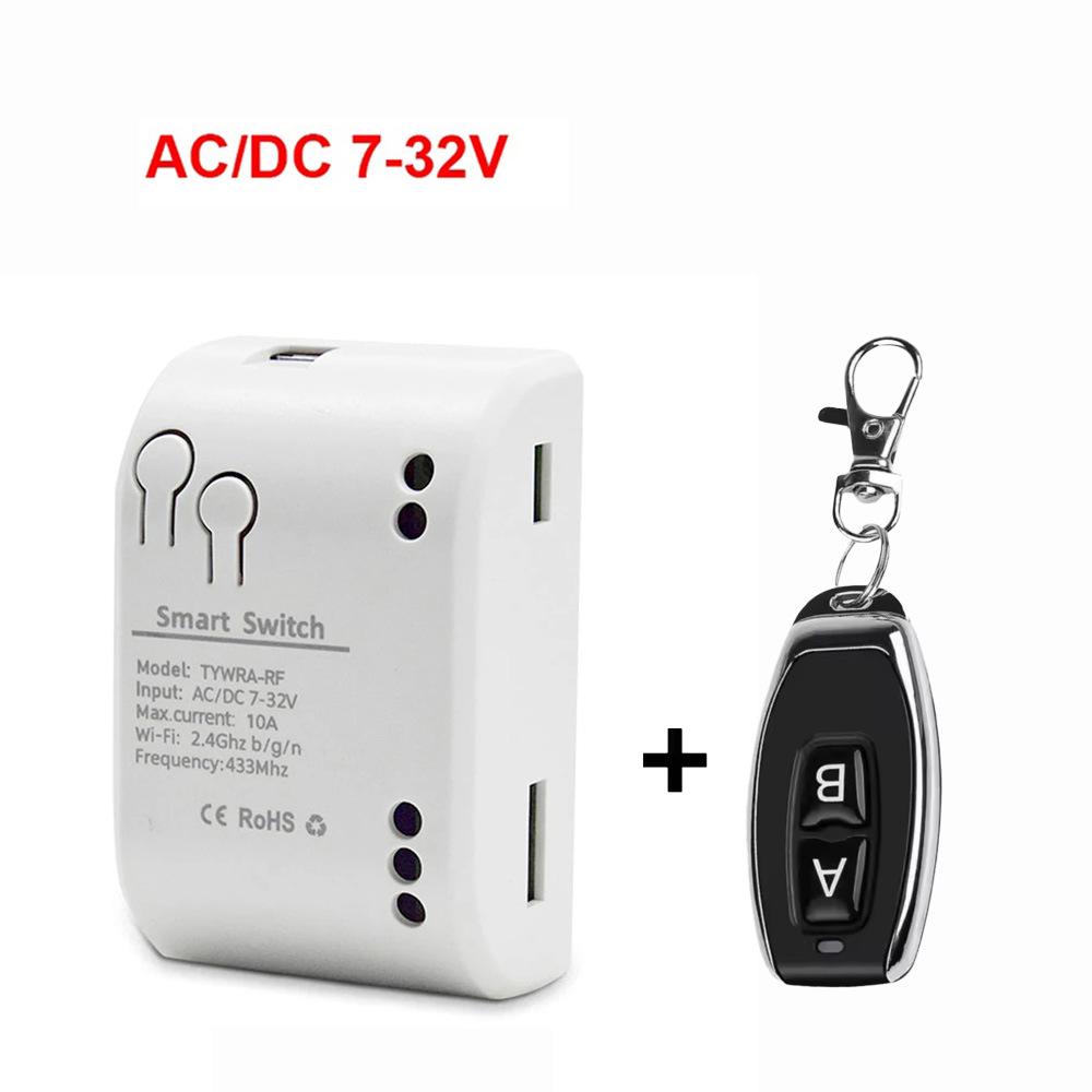 Граффити Умный WiFi выключатель Tuya: Одноканальный релейный модуль с мгновенным, самоблокирующимся и взаимоблокирующим дистанционным управлением