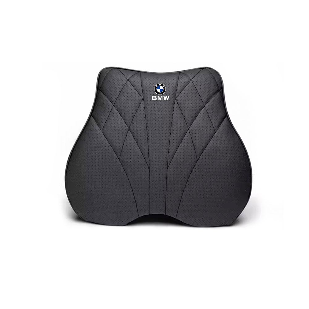 AZXN6 Car Memory Foam Headrest Neck Pillow Lumbar Waist Cushion Accessories For BMW M Performance E39 F20 E36 G30 G20 X5 Auto Interior